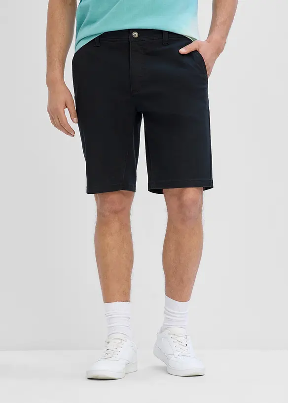 Bermudashorts med stretch og stretch i linningen, Regular fit, bonprix