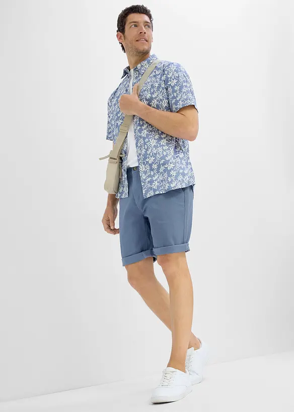 Bermudashorts med stretch og stretch i linningen, Regular fit, bonprix