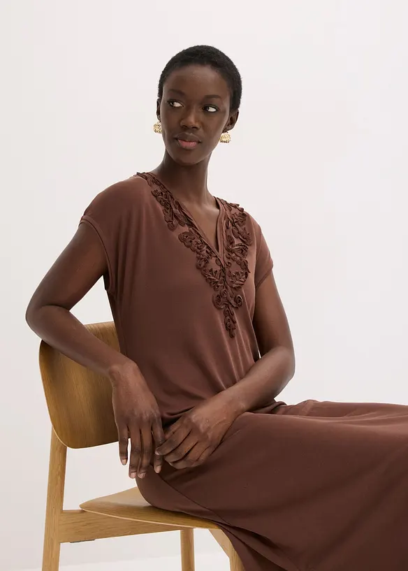Tunika-kjole med broderi, bonprix