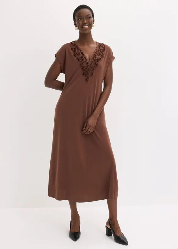 Tunika-kjole med broderi, bonprix