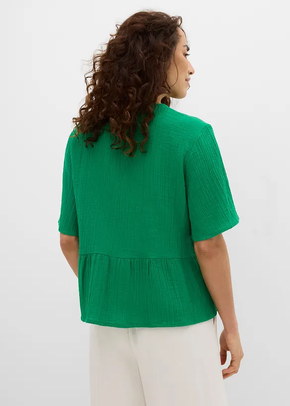 Bluse i luftig musselin, bonprix
