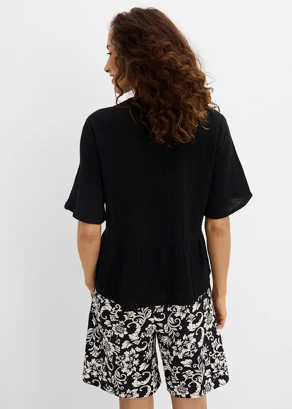 Bluse i luftig musselin, bonprix