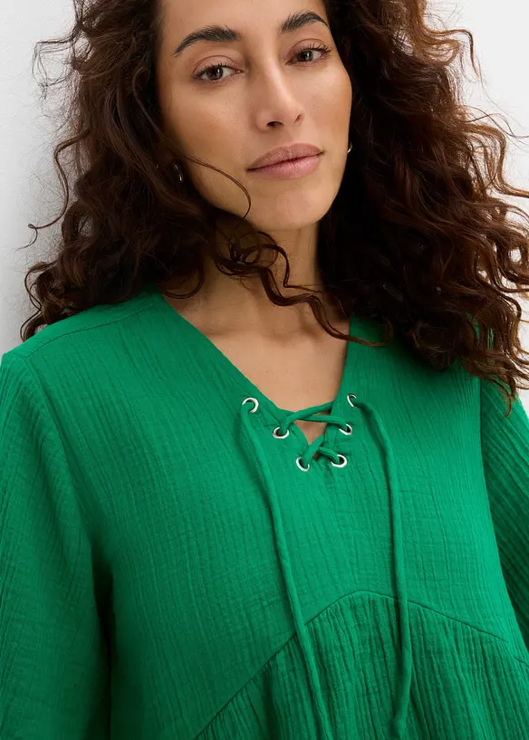 Bluse i luftig musselin, bonprix