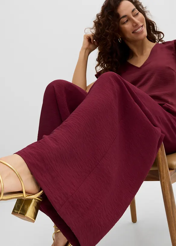 Pull on-bukse i viskoseblanding, bonprix