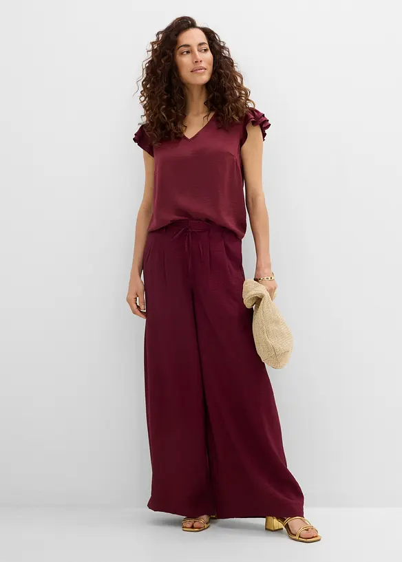 Pull on-bukse i viskoseblanding, bonprix