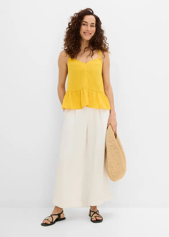 Culotte med viskose som faller fint, bonprix