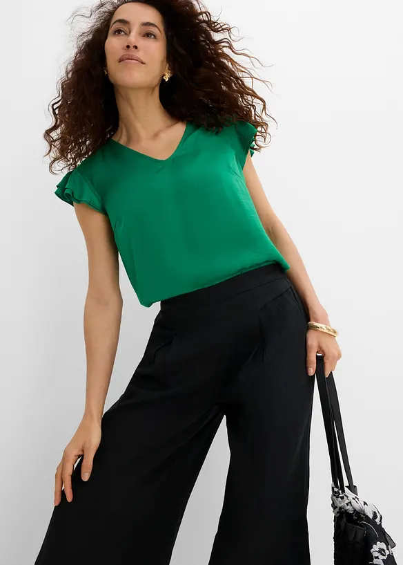 Culotte med viskose som faller fint, bonprix