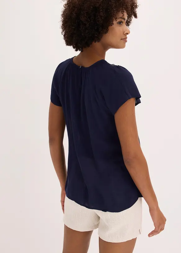 Bluse i 100% viskose, bonprix