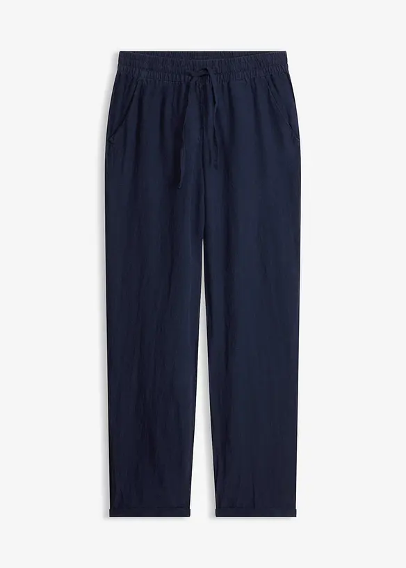 Linbukse med elastisk linning, bonprix