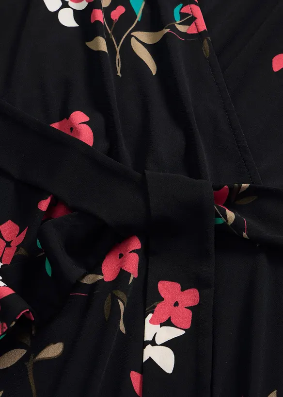 Jerseykjole i omslagsstil, bonprix