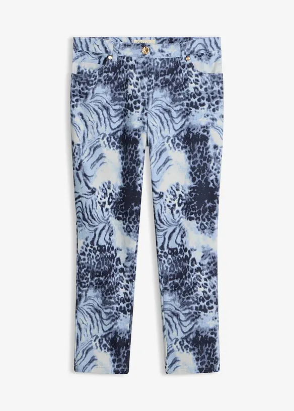 M&oslash;nstret 7/8-bukse med stretch, bonprix