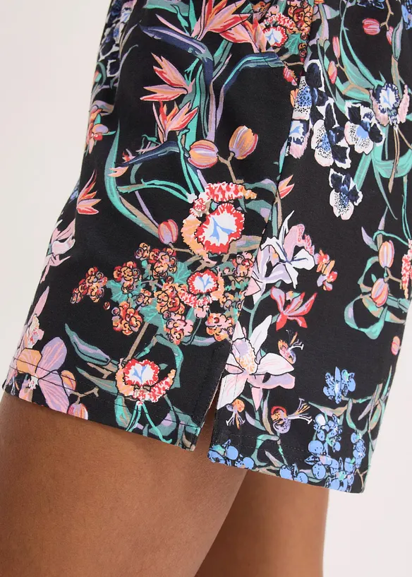 Jerseyshorts i elastisk bomullsmiks (2-pack), bonprix