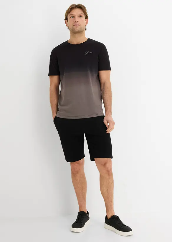 T-skjorte og sweat-bermudashorts (2-delt sett), bonprix