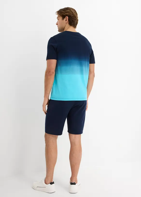 T-skjorte og sweat-bermudashorts (2-delt sett), bonprix