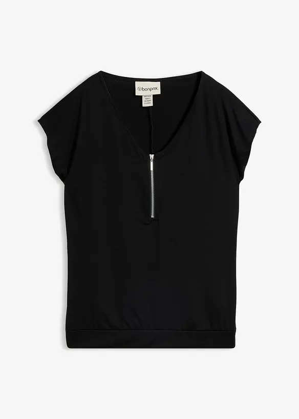 Topp med glidel&aring;s, kort arm, bonprix