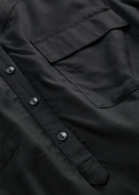 Bluse i viskose, kort arm, bonprix