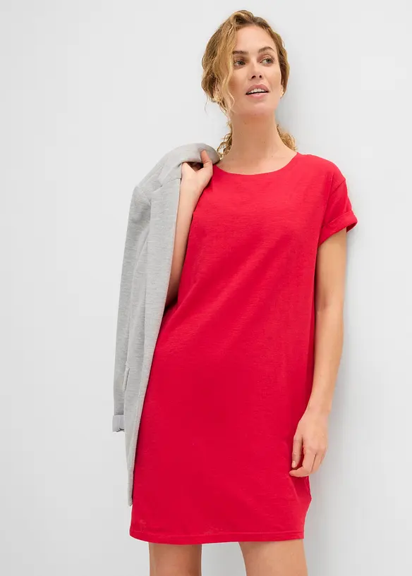 Jerseykjole i bomull, bonprix