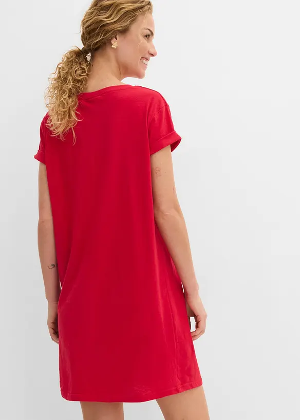 Jerseykjole i bomull, bonprix