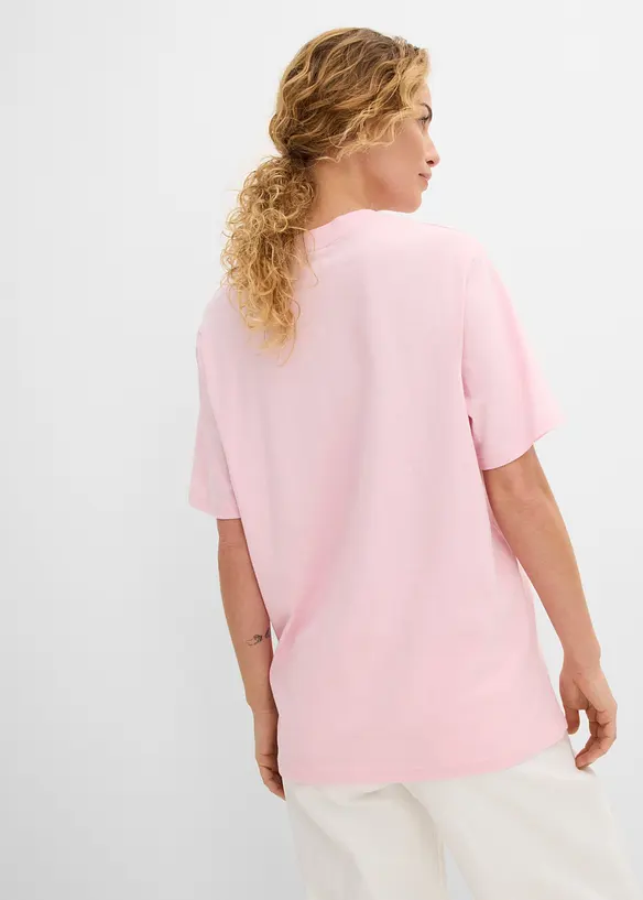 Vid, lang topp med V-hals, kortermet (5-pack), bonprix