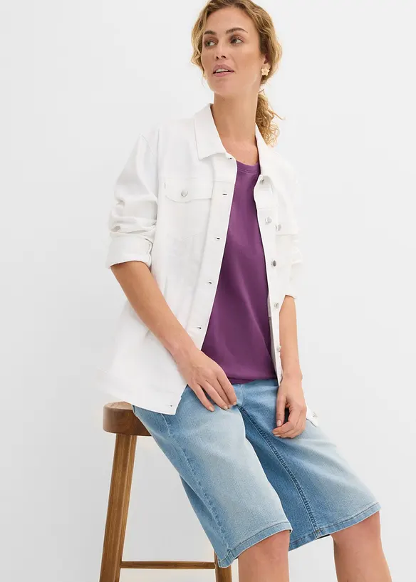 Topp med rund hals (5-pack), bonprix