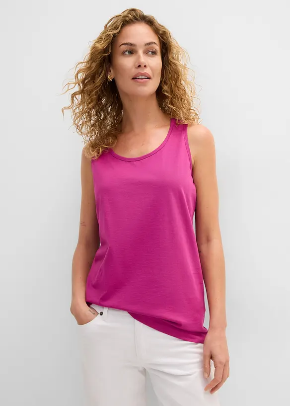 Lang topp i 100% bomull (5-pack), bonprix