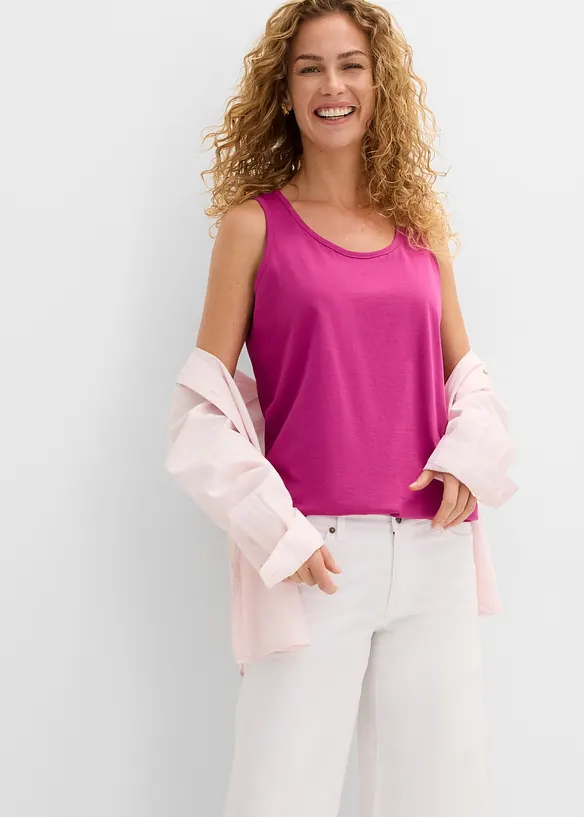 Lang topp i 100% bomull (5-pack), bonprix