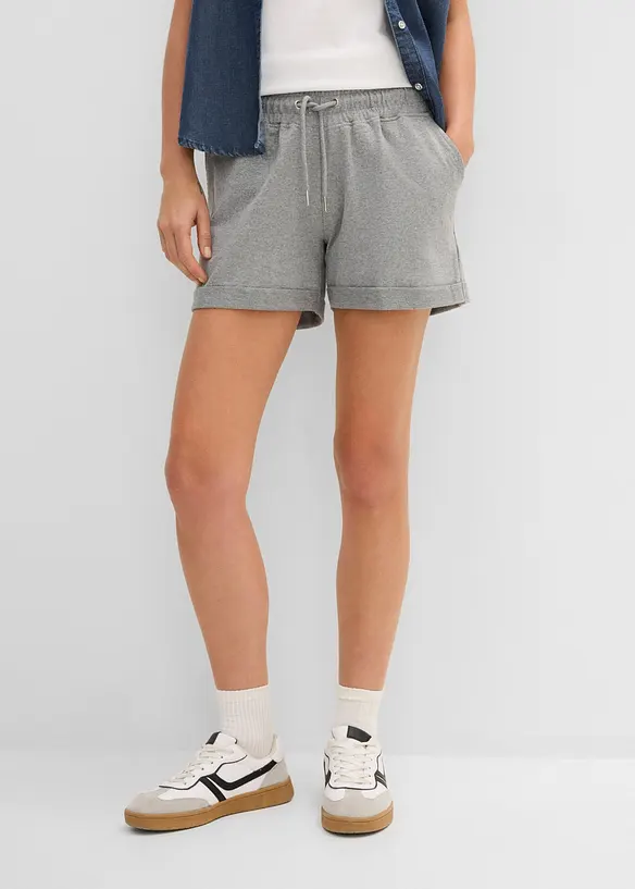 Sweatshorts i bomullsmiks, bonprix