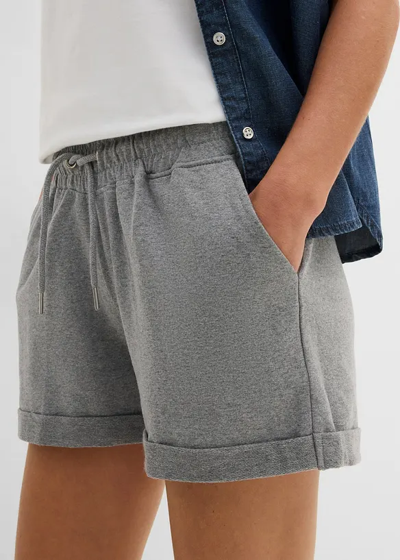 Sweatshorts i bomullsmiks, bonprix