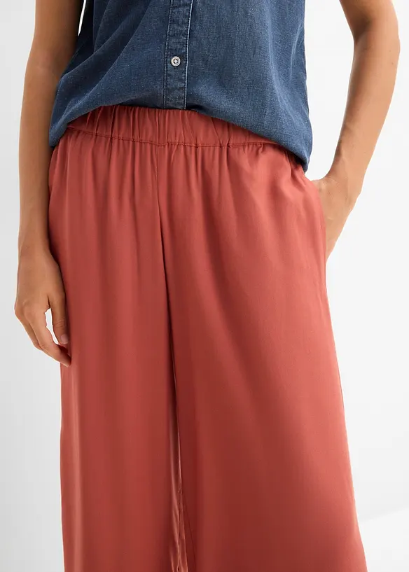 Vid culotte i fint fallende viskose, bonprix