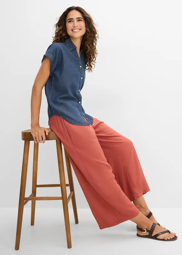 Vid culotte i fint fallende viskose, bonprix