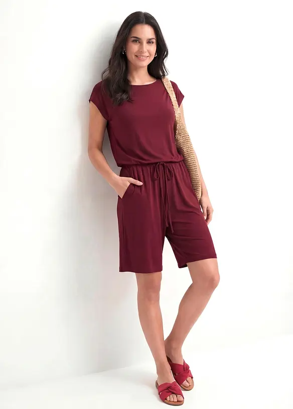 Jumpsuit av myk viskosemiks, bonprix