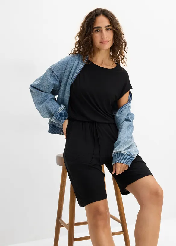 Jumpsuit av myk viskosemiks, bonprix