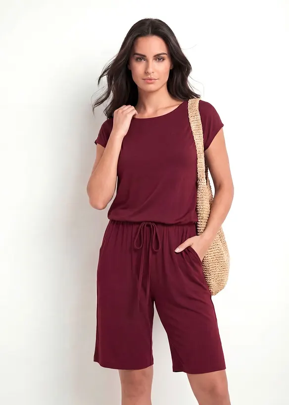 Jumpsuit av myk viskosemiks, bonprix