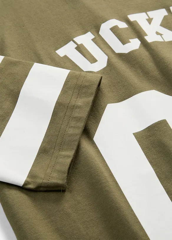 Oversized topp i 100% &oslash;kologisk bomull, bonprix