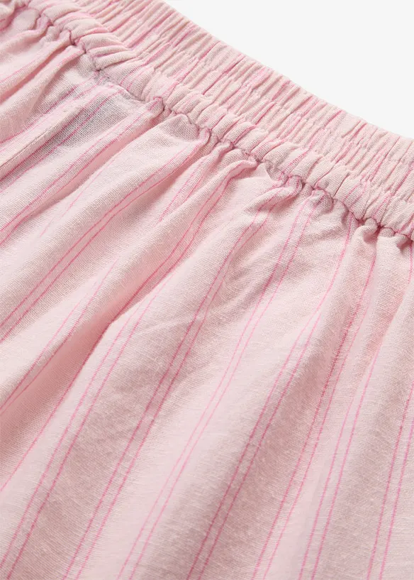 Pull on-bukse i kj&oslash;lende linmiks, bonprix