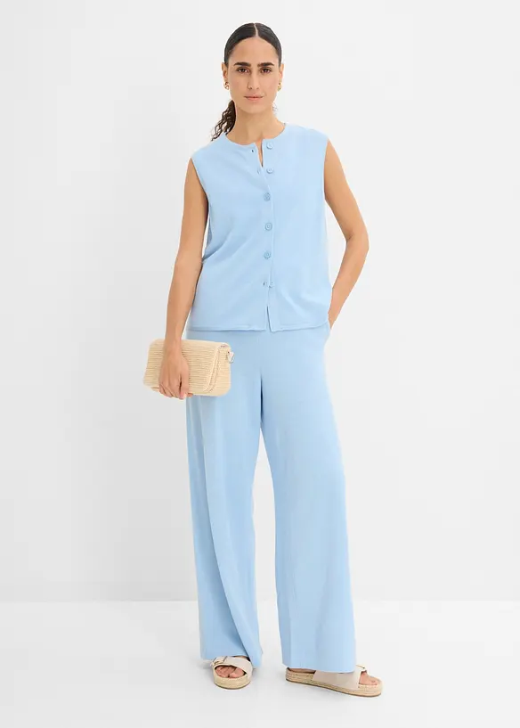 Sommervest i strikket materiale, bonprix