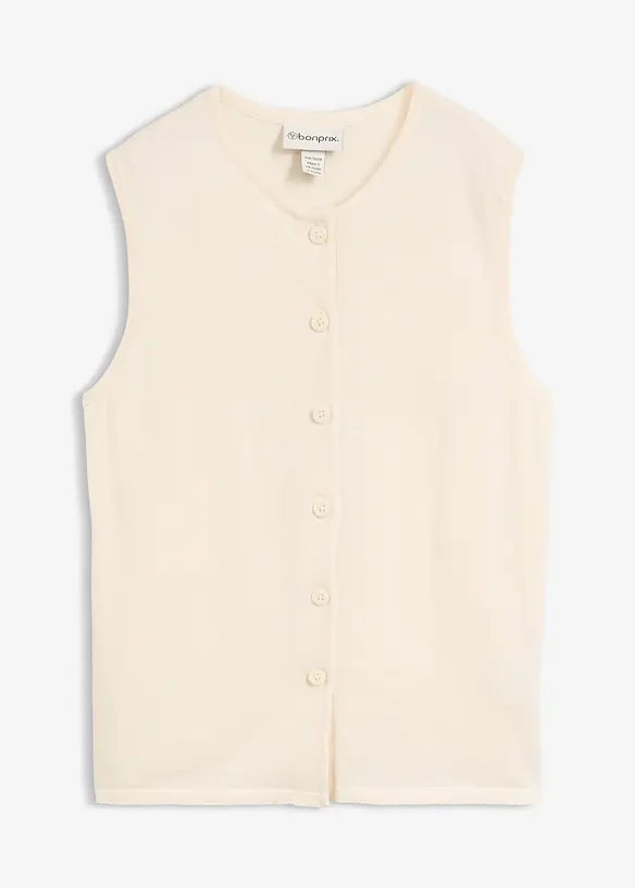 Sommervest i strikket materiale, bonprix