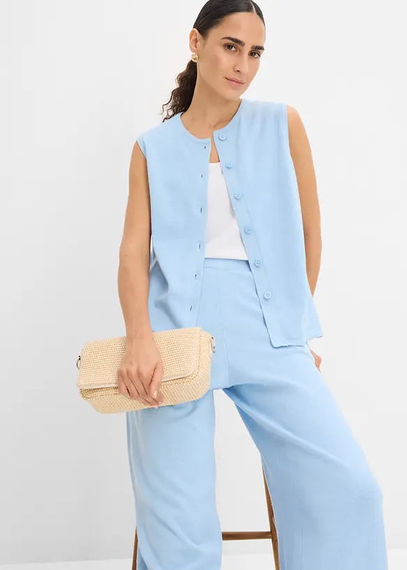 Sommervest i strikket materiale, bonprix