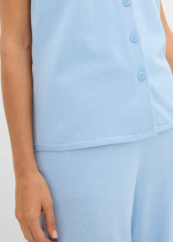 Sommervest i strikket materiale, bonprix