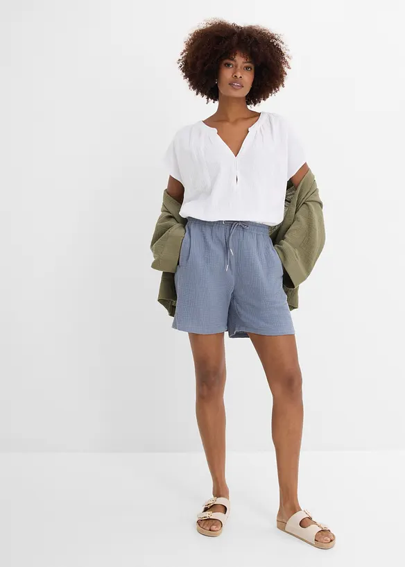 Shorts i musselin, bonprix