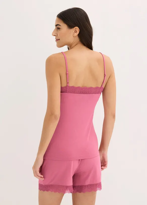 Kort pyjamas i viskose, bonprix