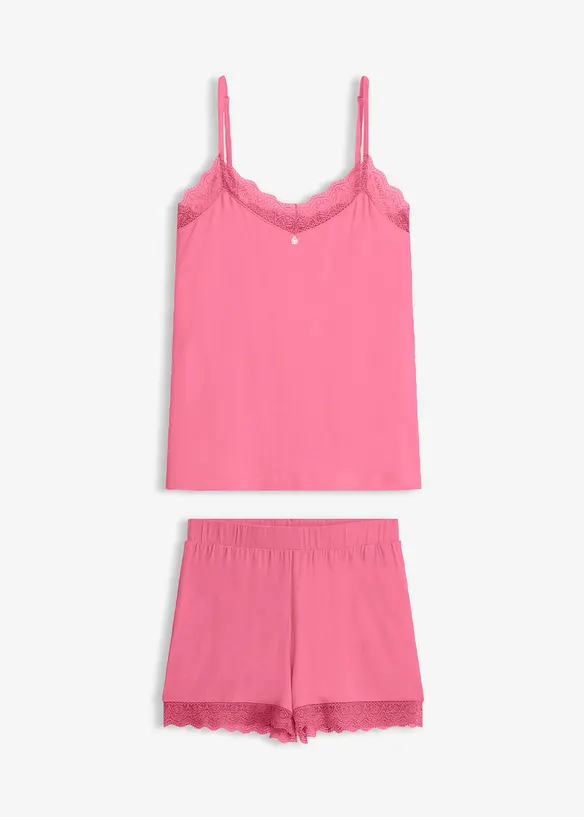Kort pyjamas i viskose, bonprix