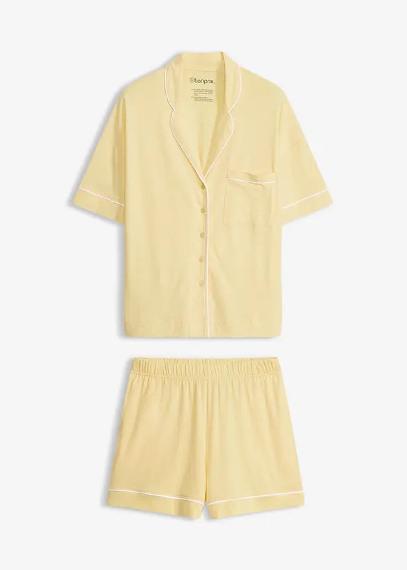 Kort pyjamas i myk viskoseblanding, bonprix