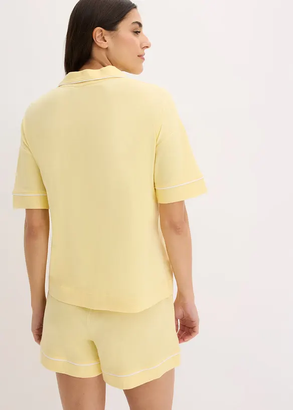 Kort pyjamas i myk viskoseblanding, bonprix