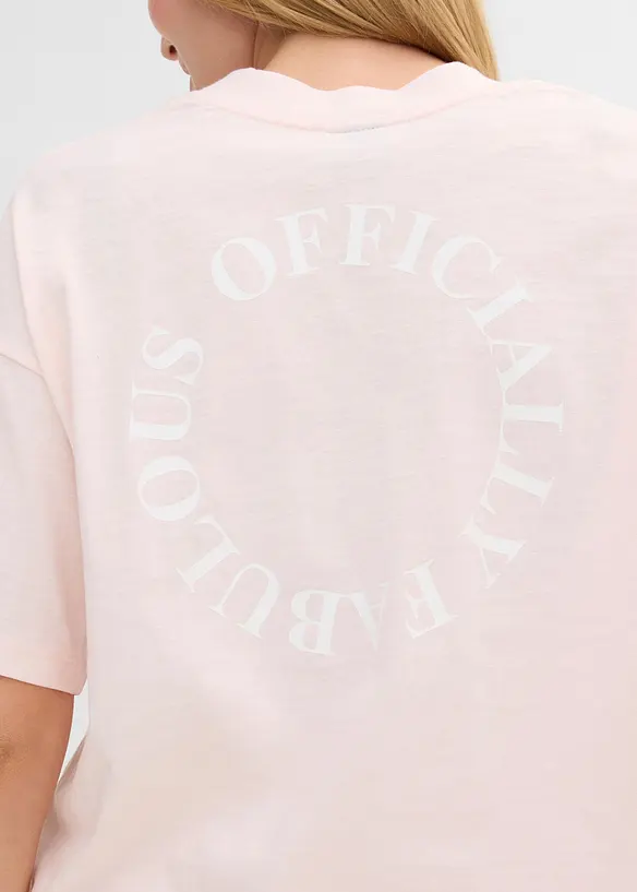 Oversized T-skjorte i 100% &oslash;kologisk bomull, bonprix