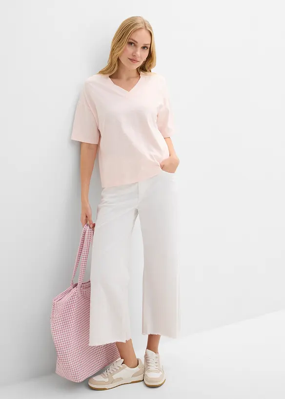 Oversized T-skjorte i 100% &oslash;kologisk bomull, bonprix