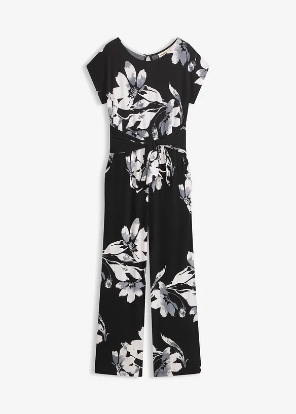 Jumpsuit med palmetrykk, bonprix