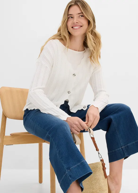 7/8-culotte i ultrasoft denim, bonprix