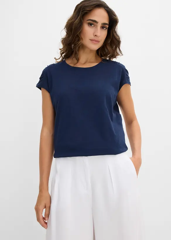Topp i boxy-modell, kortermet, bonprix