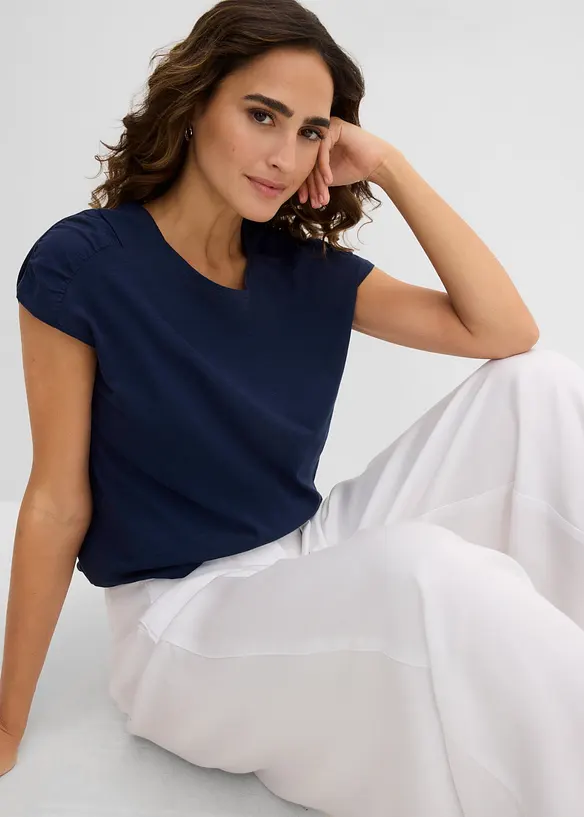 Topp i boxy-modell, kortermet, bonprix